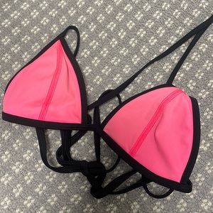 Victoria secret pink triangle bikini top